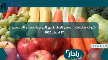 شوف بنفسك.. سعر البطاطس اليوم والخضار الخميس 17 أبريل 2025